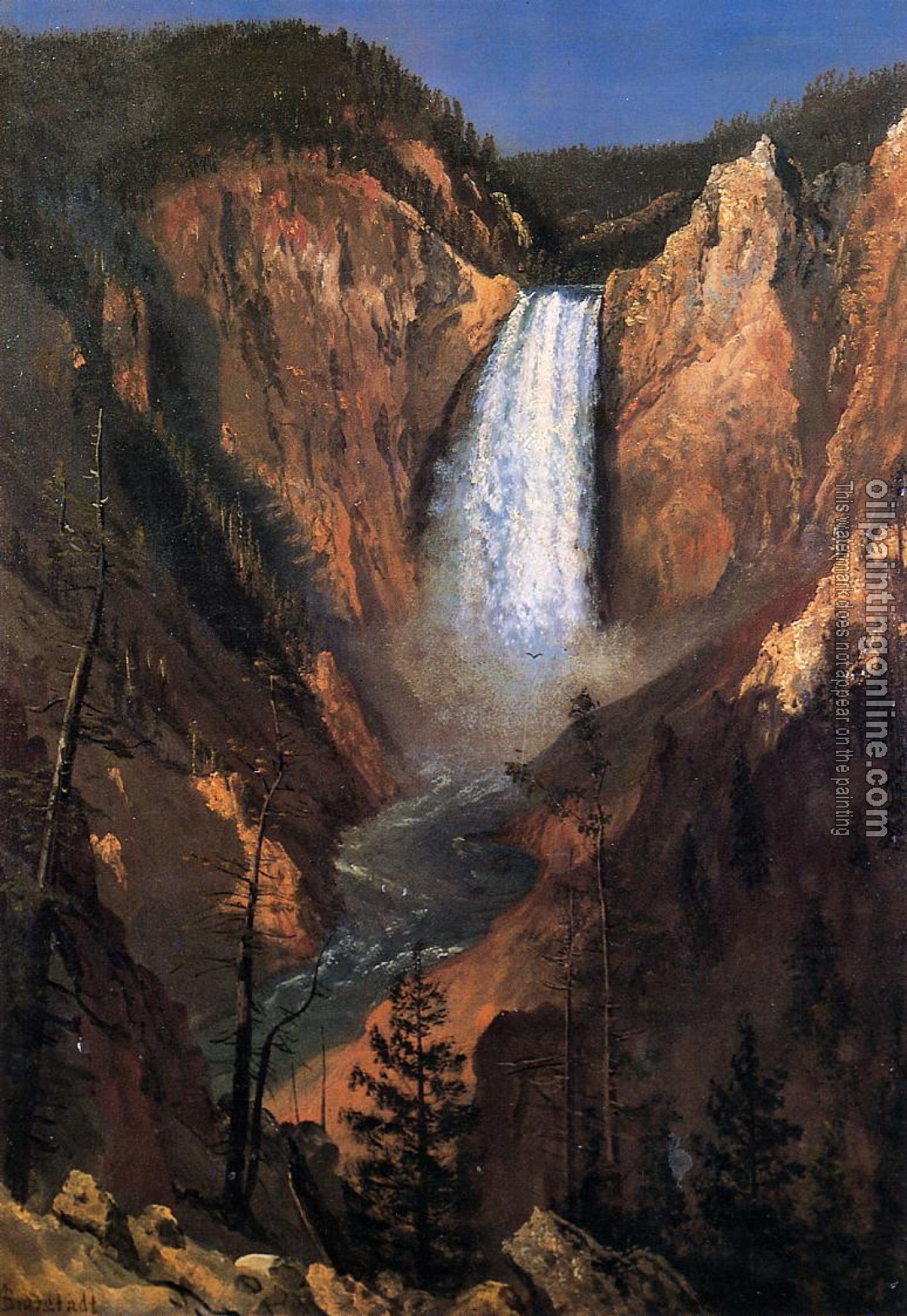 Bierstadt, Albert - Lower Yellowstone Falls